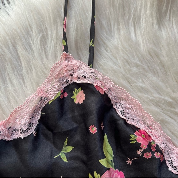 Victoria's Secret Black and Pink Floral Camisole - Picture 3 of 7
